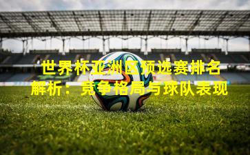 世界杯亚洲区预选赛排名解析:竞争格局与球队表现